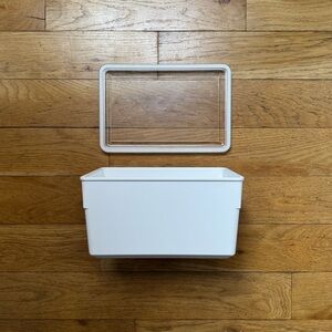 IKEA white storage container w/ airtight lid